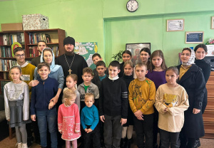 Ученики СОШ с. Троицкое посетили воскресную школу Крестовоздвиженского храма
