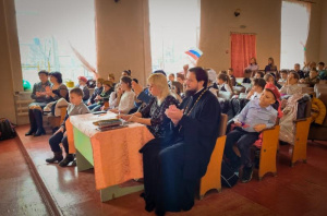 Настоятель Успенского храма с. Латоново принял участие в мероприятии, посвященном Дню защитника Отечества
