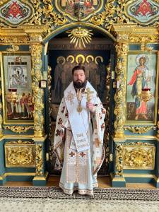 В Неделю 5-ю по Пятидесятнице епископ Таганрогский Артемий совершил Божественную литургию в домовой Знаменской церкви