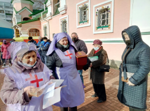 В праздник Богоявления сёстры милосердия Свято-Георгиевского сестричества провели благотворительно-просветительскую акцию