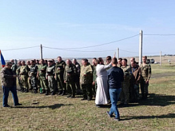 Войсковой священник Всевеликого войска Донского принял участие в военно-полевом сборе донских казаков