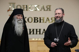 В Донской духовной семинарии состоялась встреча с Героем Советского Союза монахом Киприаном (Бурковым)